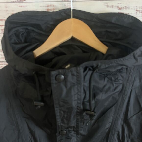 Helly Hansen Storm Jacket Mens L Black Hooded Vintage Y2K Windbreaker Waterproof - Picture 5 of 15